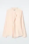 Cos Draped Blouse In Pink