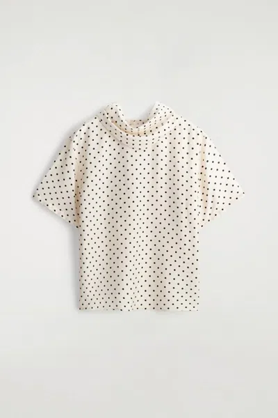 Cos Top Con Dettaglio A Sciarpa Drappeggiato In White