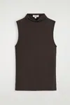 Cos Draped Turtleneck Tank Top