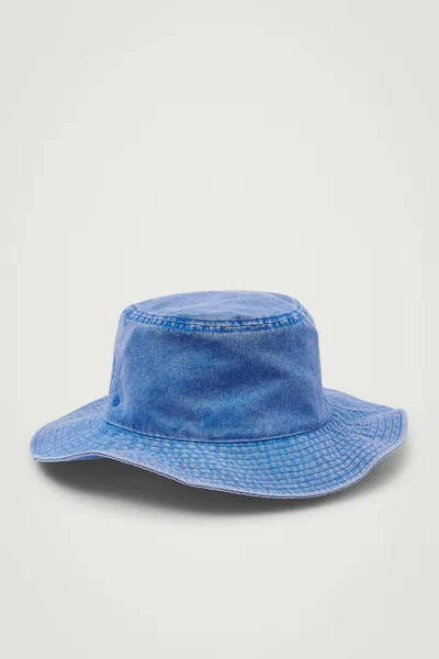 Cos Drawstring Denim Hat In Blue