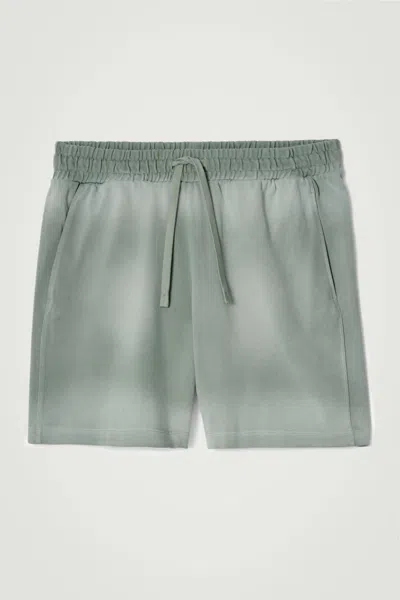 Cos Drawstring Jersey Shorts In Green