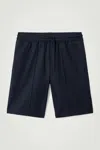 Cos Drawstring Jersey Track Shorts In Blue