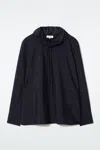 Cos Drawstring-neck Top In Blue