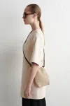 Cos Drawstring Phone Pouch - Straw In Beige In Sand