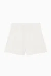 Cos Drawstring Shorts In White