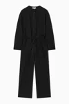 Cos Drawstring-waist Jumpsuit In Black