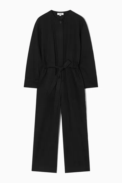 Cos Drawstring-waist Jumpsuit In Black