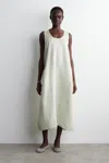 Cos Elasticatedhem Linen Maxi Dress