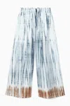 Cos Elasticated Wide-leg Trousers In Beige