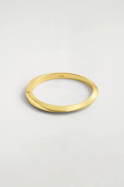 Cos Faceted Bangle In Doré