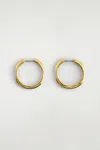 Cos Faceted Hoop Earrings In Brown