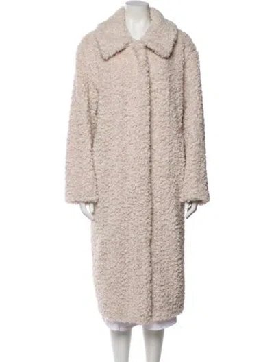 Pre-owned Cos Faux Fur Coat In Neutral