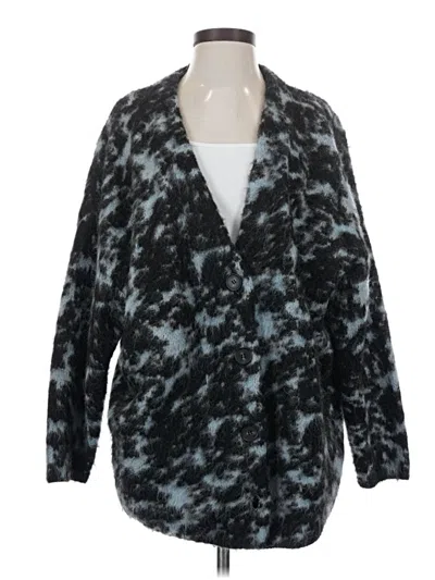 Pre-owned Cos Faux Fur Jacket In Blue