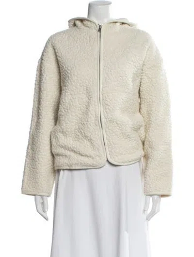 Pre-owned Cos Faux Fur Jacket In Neutral