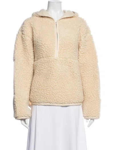 Pre-owned Cos Faux Fur Jacket In Neutrals
