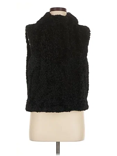 Pre-owned Cos Faux Fur Vest In Black