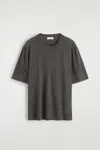 Cos Fine Cashmere T-shirt In Gray In Gray