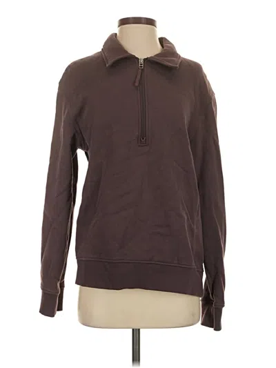 Pre-owned Cos Fleece Jacket In Brown