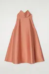 Cos Fluid Halterneck Top In Orange