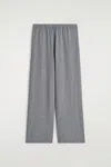 Cos Fluid Jersey Wide-leg Trousers In Gray In Gray