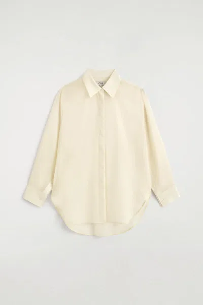 Cos Fluid Wool-voile Shirt In Neutral