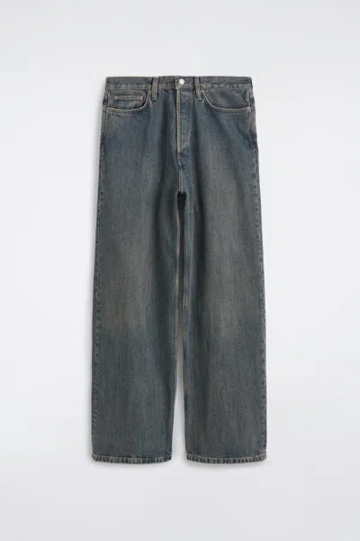 Cos Fold Loose-fit Wide-leg Jeans In Blue