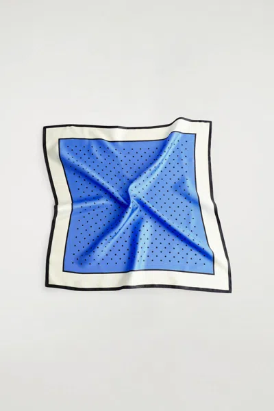 Cos Foulard In Seta A Pois In Blue