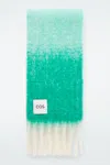 Cos Fringed Brushed-mohair Scarf In White