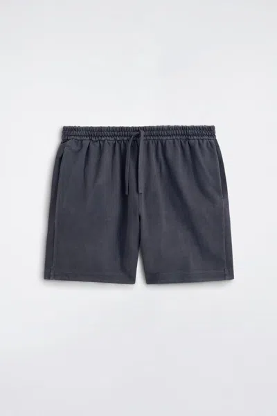 Cos Garment-washed Cotton-jersey Shorts In Gray