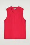 Cos Gathered Cotton Tank Top