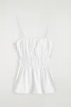 Cos Top Arricciato In Cotone