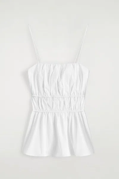 Cos Top Arricciato In Cotone