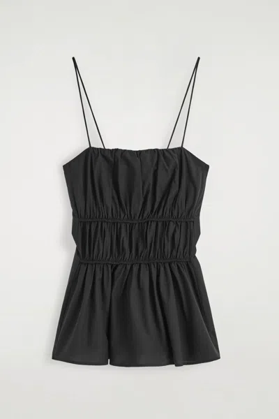 Cos Top Arricciato In Cotone