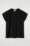 Cos Gathered Grandad-collar Blouse