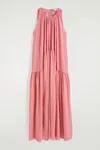 Cos Gathered Halterneck Maxi Dress