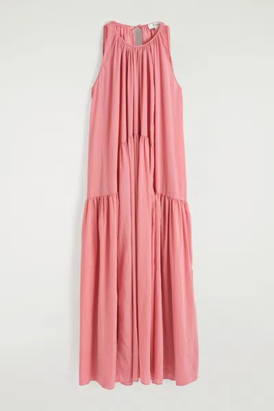 Cos Gathered Halterneck Maxi Dress