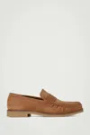 Cos Gathered Suede Loafers In Yellow