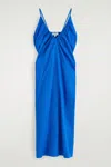 Cos Gathered V-neck Maxi Dress