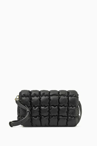Cos Quilted Crossbody Bag - Leather In Schwarz