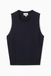 Cos Gestricktes Tanktop Aus Seide In Black