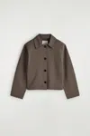 Cos Giacca In Jersey Dalla Linea Arrotondata In Brown