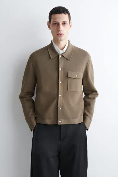 Cos Giacca In Maglia Di Cotone In Sand