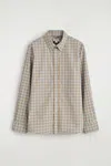 Cos Chemise En Coton Vichy In Blue