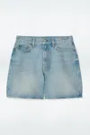 Cos High-rise Denim Shorts In Blue
