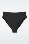 Cos High-waisted Bikini Briefs In Black