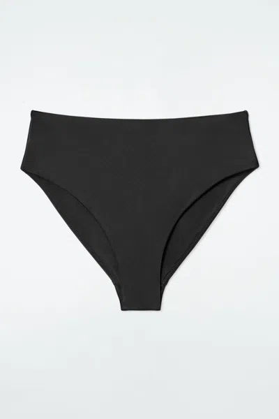 Cos High-waisted Bikini Briefs In Black