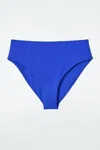 Cos High-waisted Bikini Briefs In Blue