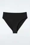Cos Slip Bikini In Scuba A Vita Alta In Nero