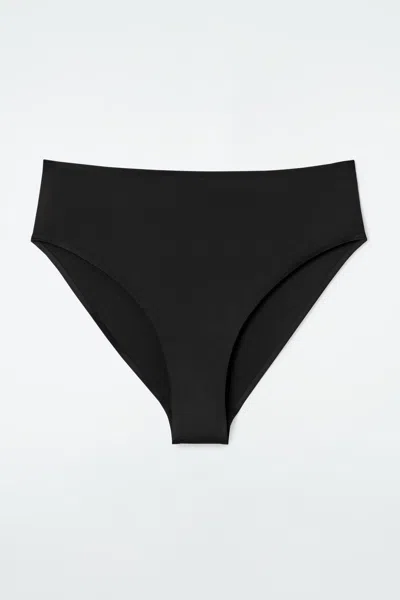 Cos Slip Bikini In Scuba A Vita Alta In Nero