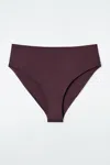 Cos Slip Bikini In Scuba A Vita Alta In Rosso